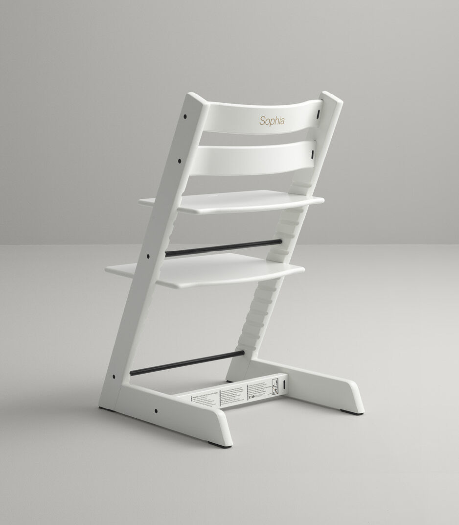 Tripp Trapp® Chair White. Engraved.